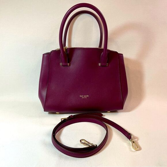Kate Spade Sydney bag in Sangria double zip crossbody - Picture 1 of 14